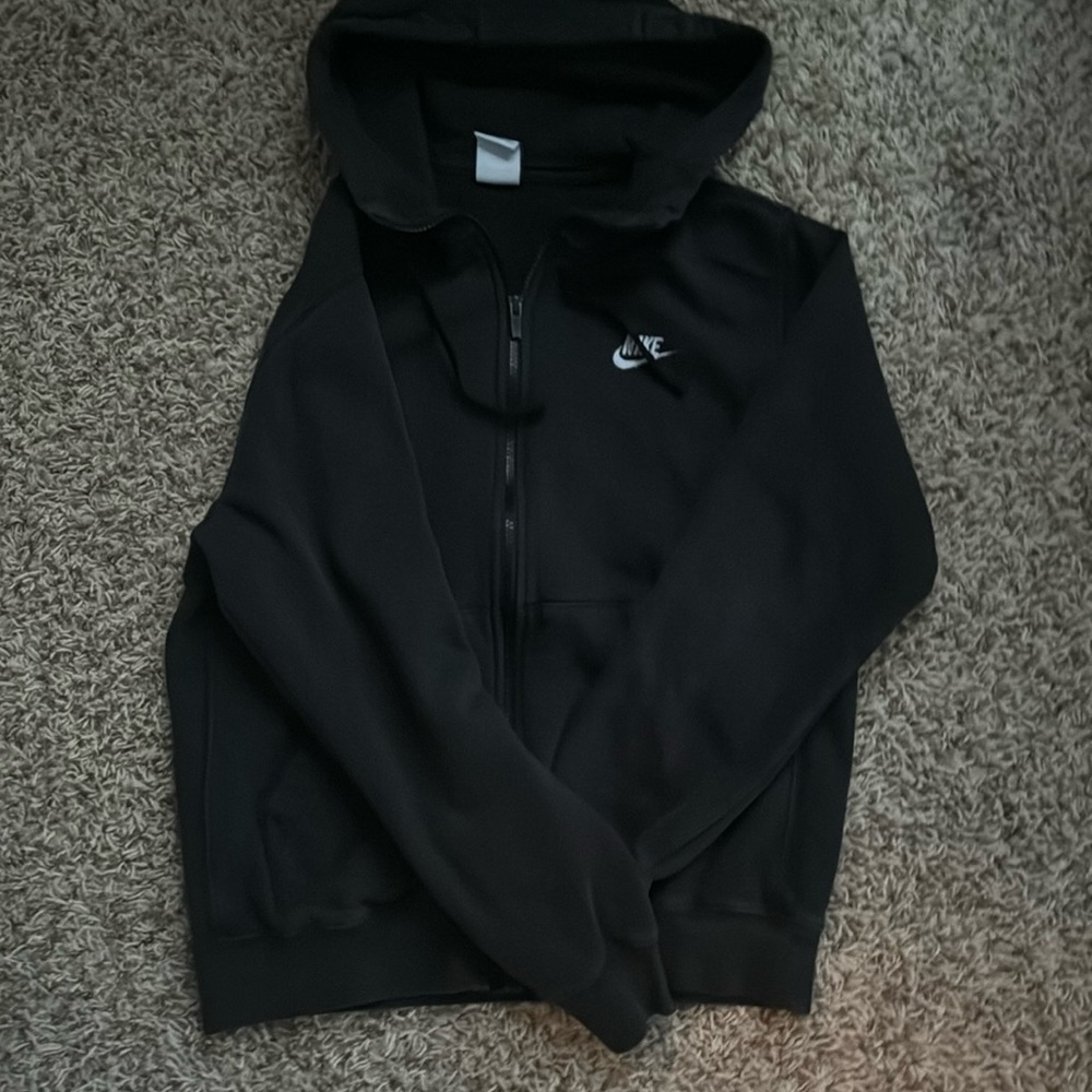 mens black nike zip up